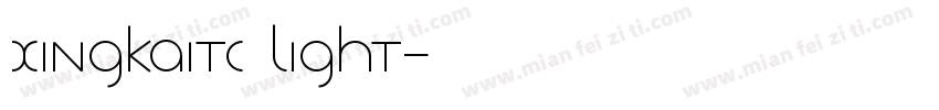 XingkaiTC Light字体转换
